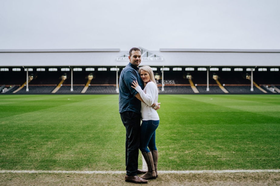 Fulham FC Engagement Shoot Photographer | London Wedding Photographer