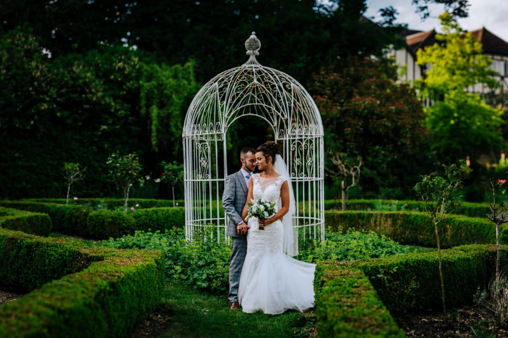 epic photo of gorgeous bride and groom at Ravenswood Wedding Venue
