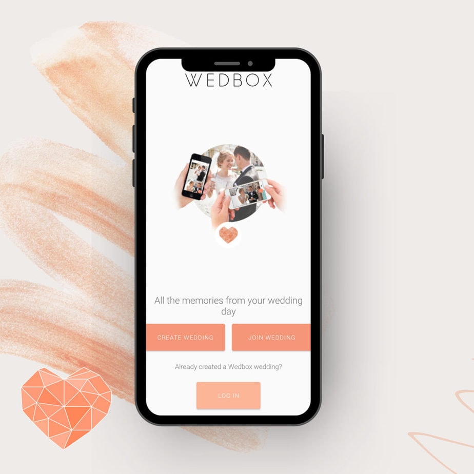 WedBox | an app for your guests to upload their photos from your wedding day