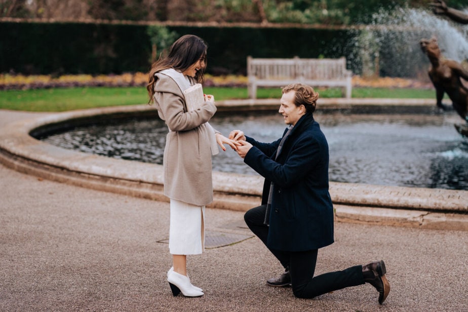 Regents Park Proposal Shoot | London Wedding Engagement and Proposal Photographer
