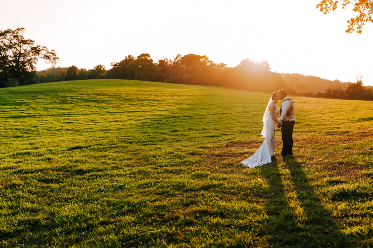 Sunset portrait during Kent wedding | Kent Wedding Photographer | Alex Buckland Photography