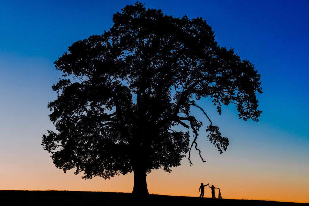 wedding day timeline - sunset couples photos | Alex Buckland Photography