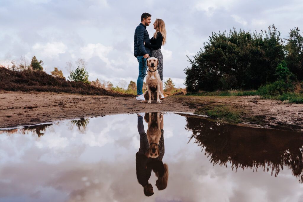 An engagement shoot with dog | Alex Buckland Photography | Surrey engagement photos