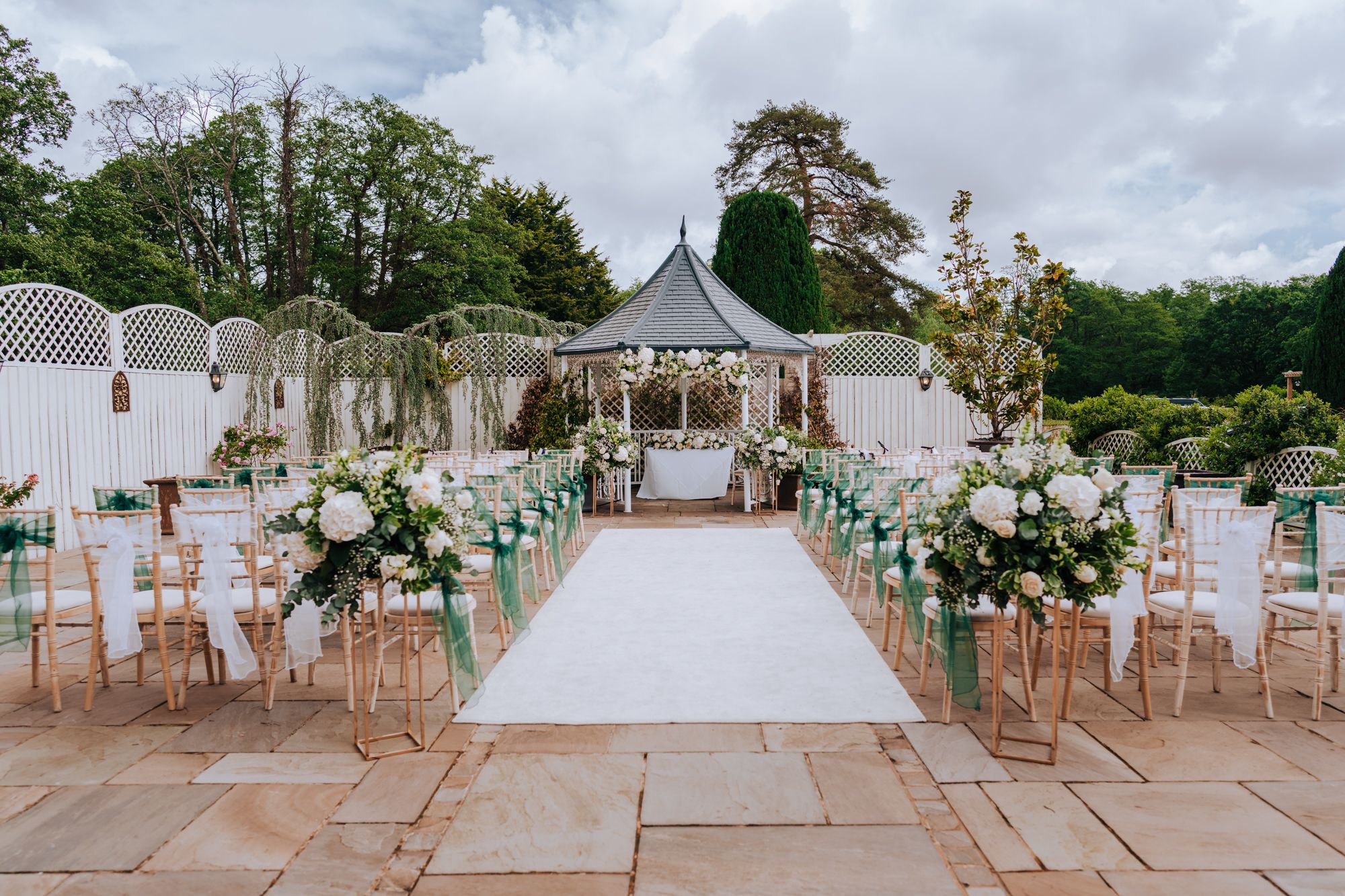 The Outdoor Ceremony Garden at Southdowns Manor