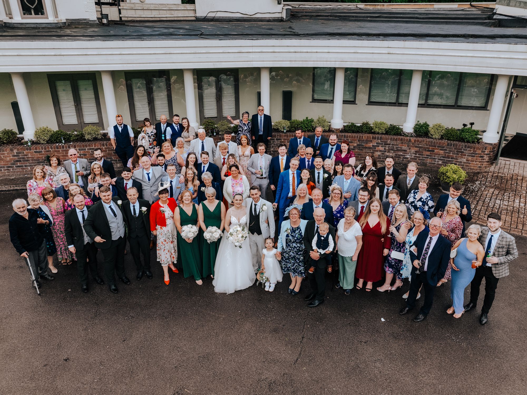 Group photo at Southdowns Manor, Alex Buckland Photography