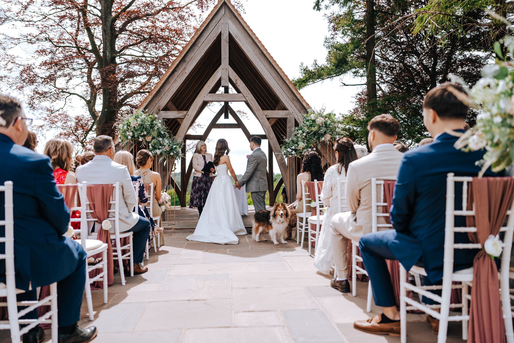 Highley Manor outdoor ceremony area, Alex Buckland Photography